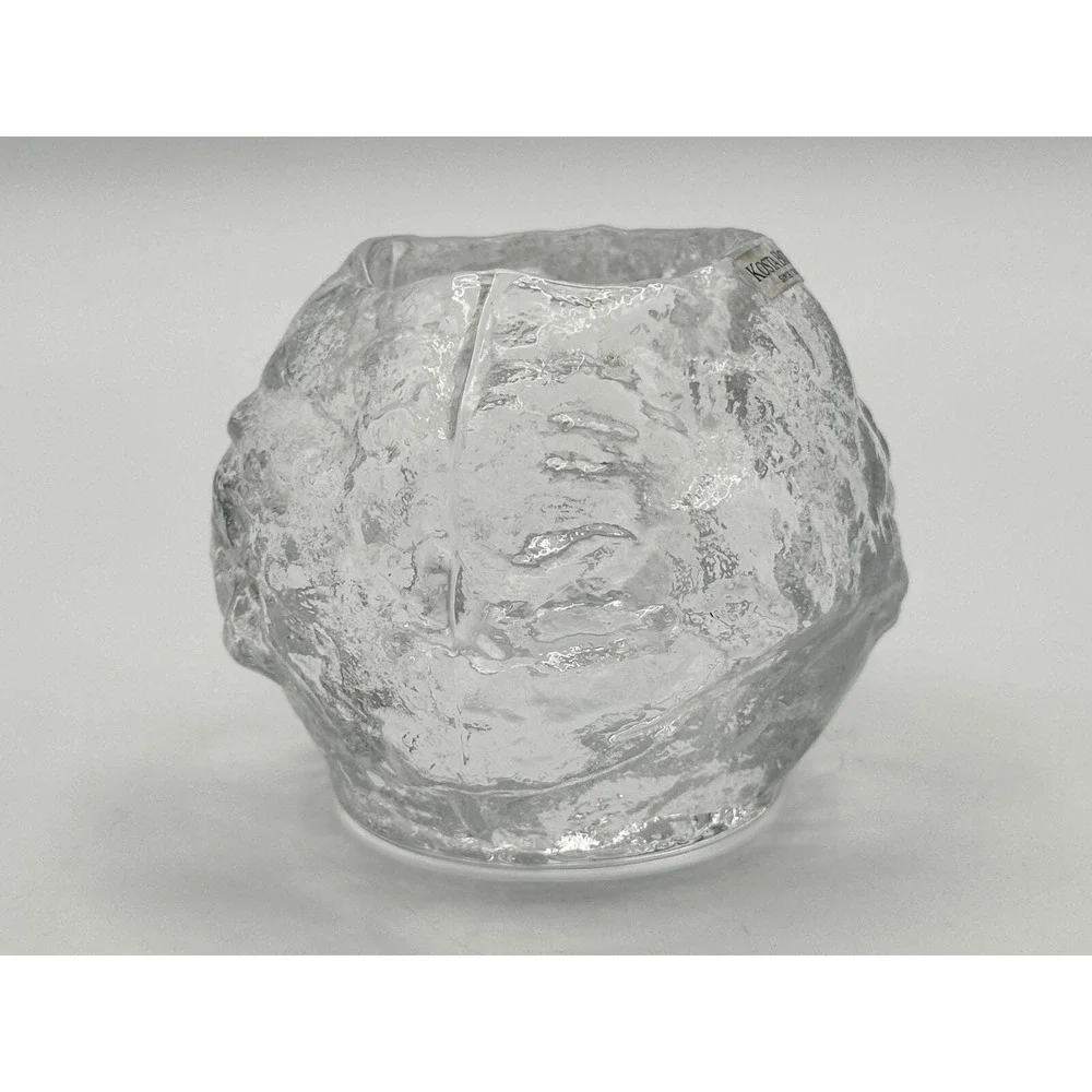 Kosta Boda Clear Glass Votive Candle Holder — Scandinavian 